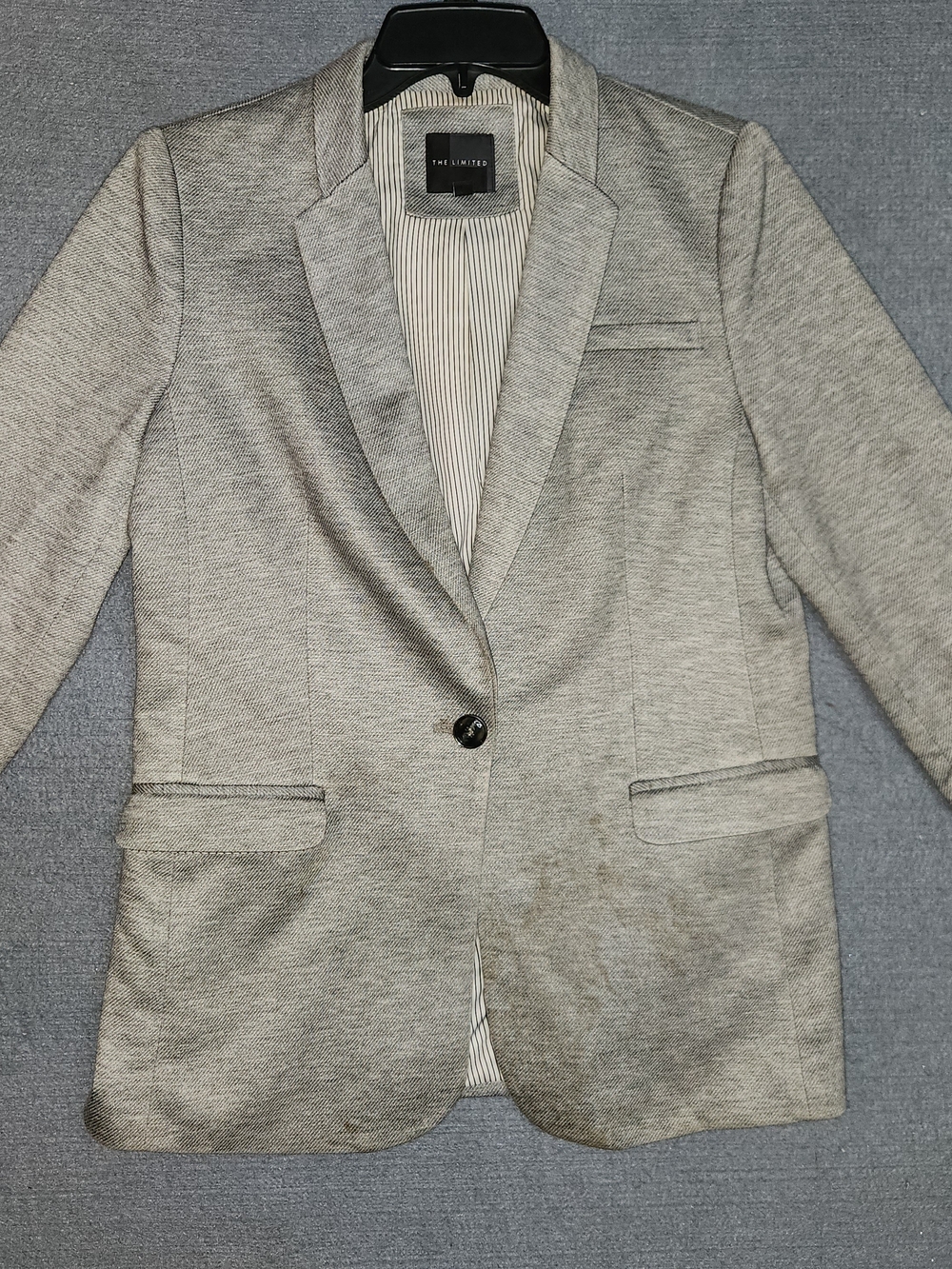 The Limited Gray Women's Single-Button Blazer #326